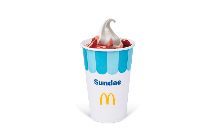 Sundae con Fresa